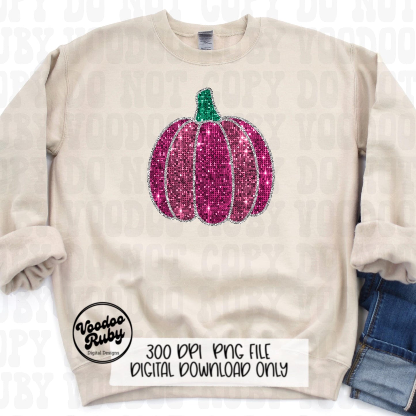 Pink Sequin Pumpkin PNG Design Sublimation Hand Drawn Digital Download Faux Sequin Pink October png Pumpkin DTF Printable