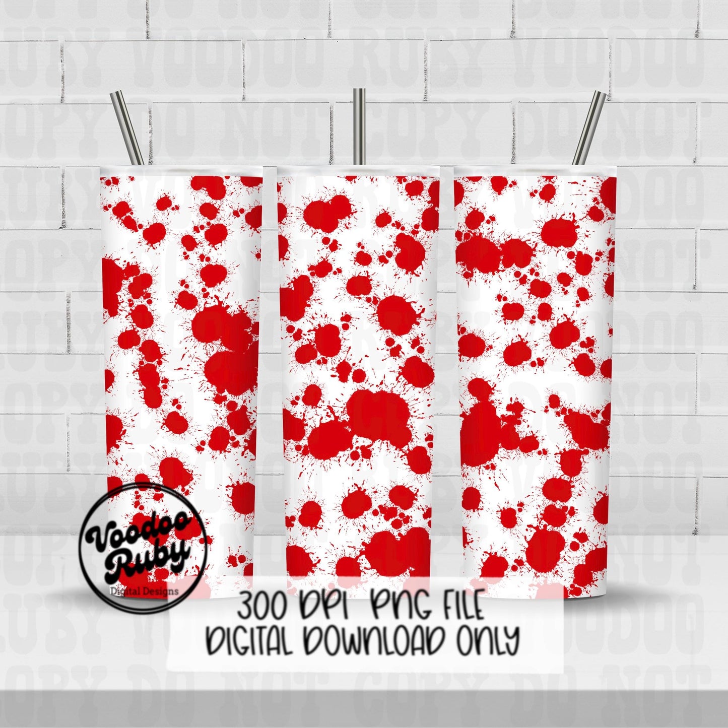 Blood Splatter PNG Design Bundle Sublimation Hand Drawn Digital Download Crime Show PNG Printable Red Splatter Paint Clip Art