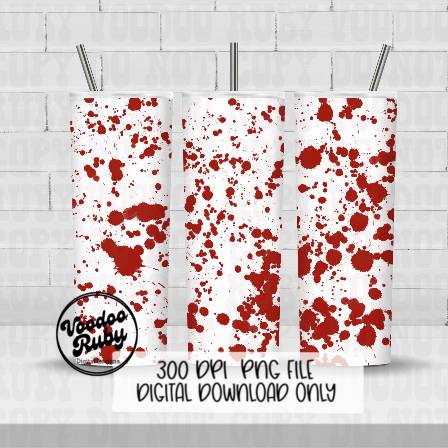 Blood Splatter PNG Design Bundle Sublimation Hand Drawn Digital Download Crime Show PNG Printable Red Splatter Paint Clip Art