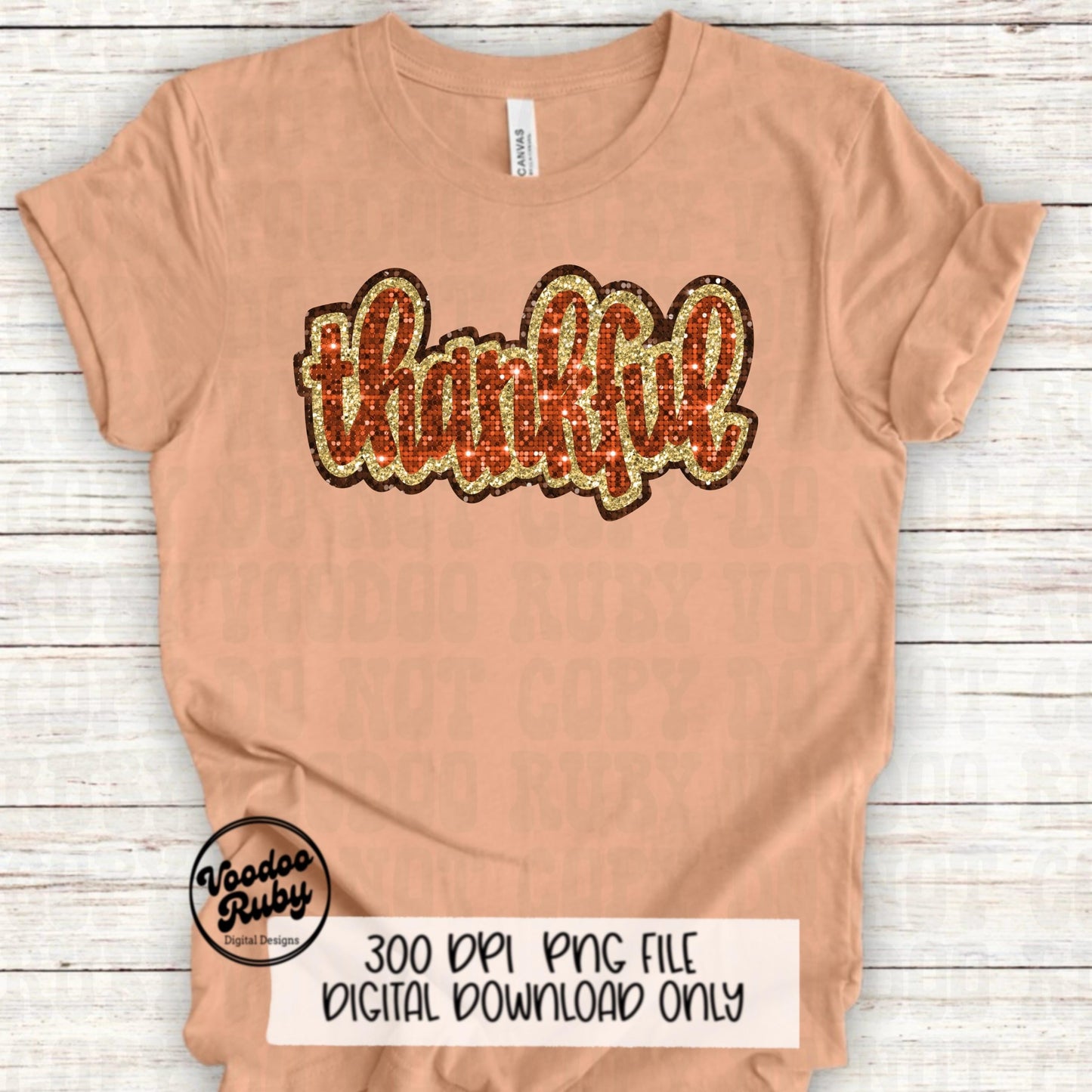 Sequin Thankful PNG Design Sublimation Hand Drawn Digital Download Thanksgiving PNG Happy Thanksgiving dtf printable Faux Sequins Glitter