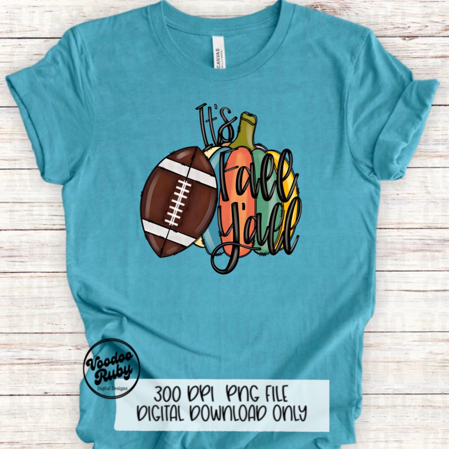 It’s Fall Y’all PNG Design Sublimation Hand Drawn Digital Download Football PNG Pumpkin dtf Printable Fall Pumpkin png