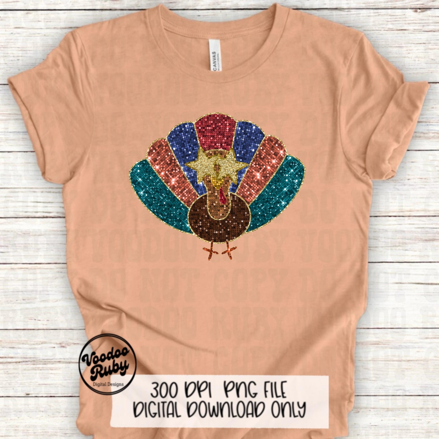 Sequin Turkey PNG Design Thanksgiving PNG Hand Drawn Digital Download Thankful PNG Happy Thanksgiving Turkey dtf printable Faux Sequins