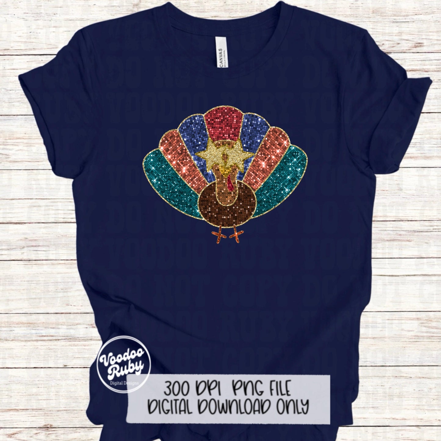 Sequin Turkey PNG Design Thanksgiving PNG Hand Drawn Digital Download Thankful PNG Happy Thanksgiving Turkey dtf printable Faux Sequins