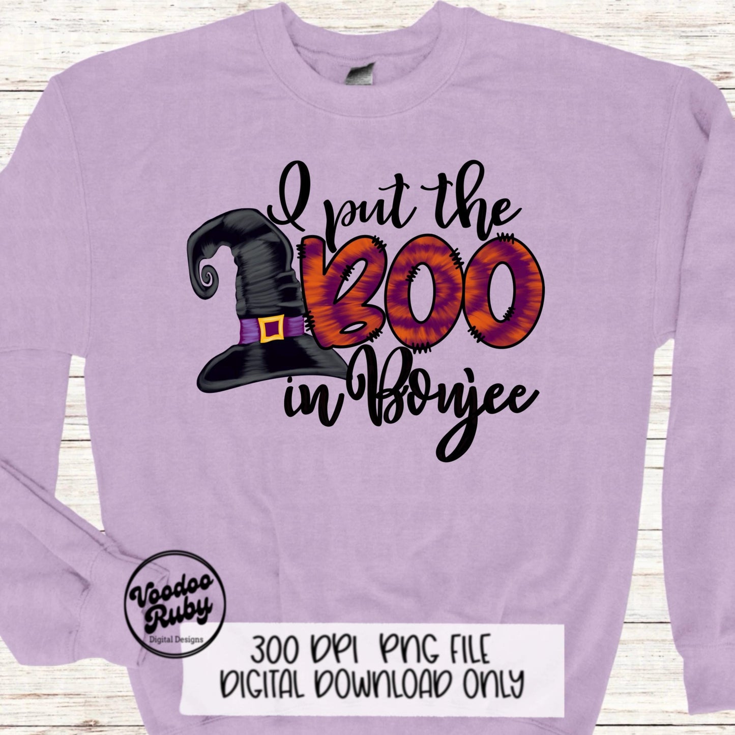 Funny Boo in Boujee PNG Design Doodle Letters Halloween Sublimation PNG Design Hand Drawn Witch png Digital Download Halloween DTF Printable