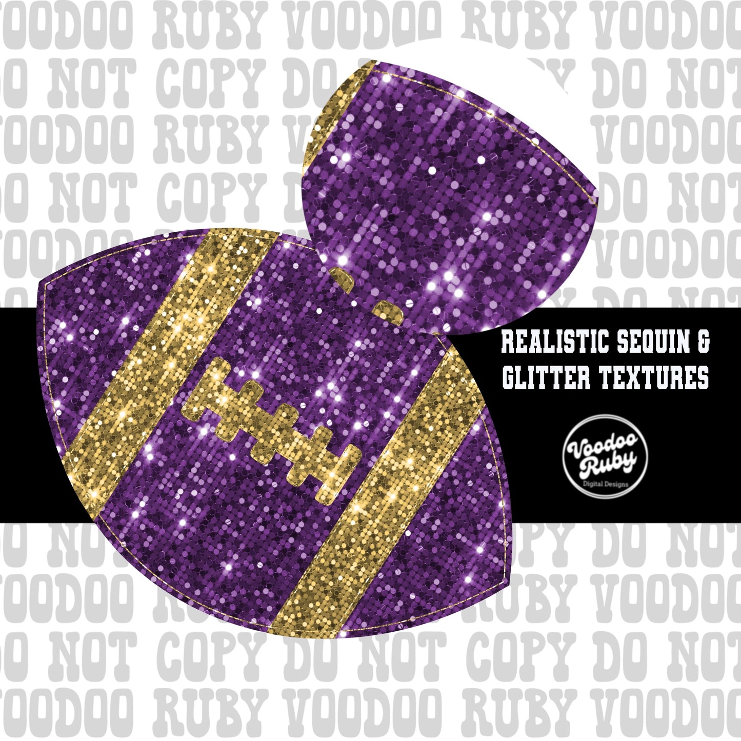 Sequin Football PNG Design Sublimation Bundle Sequin PNG Hand Drawn Digital Download Faux Sequin png Printable Clip Art Bundle DTF