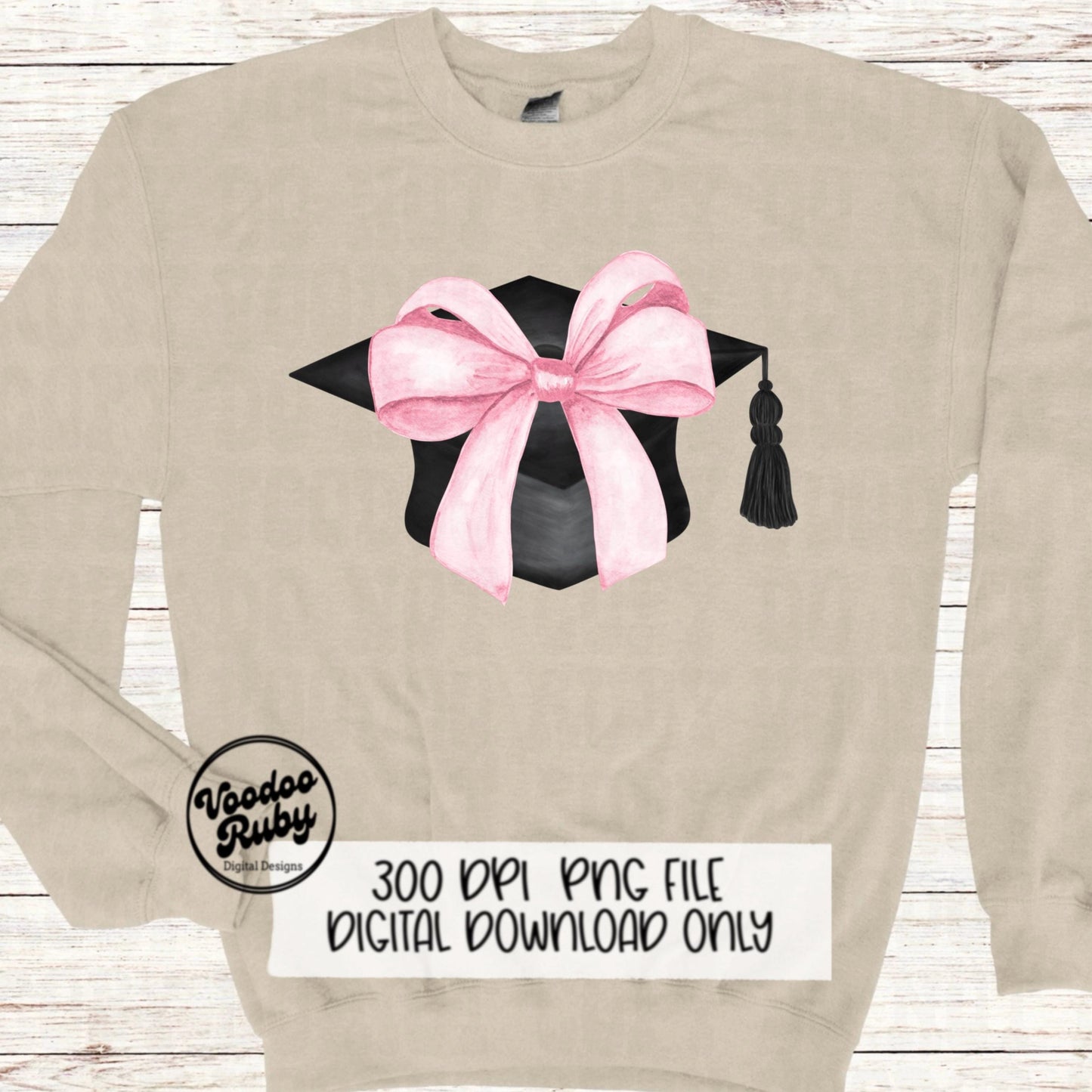 Coquette Graduation PNG Sublimation Design Hand Drawn Digital Download Pink Bow PNG Graduation Clip Art Class of 2024 Png Coquette dtf
