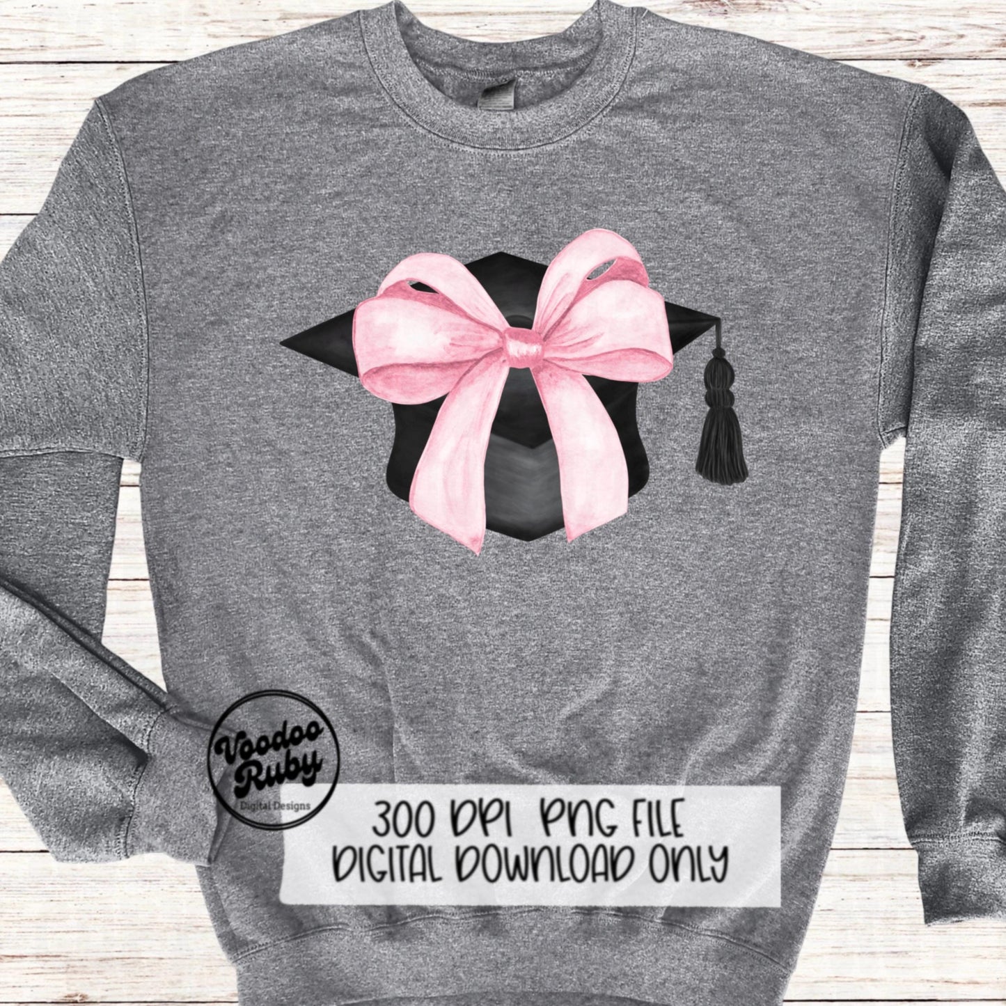 Coquette Graduation PNG Sublimation Design Hand Drawn Digital Download Pink Bow PNG Graduation Clip Art Class of 2024 Png Coquette dtf