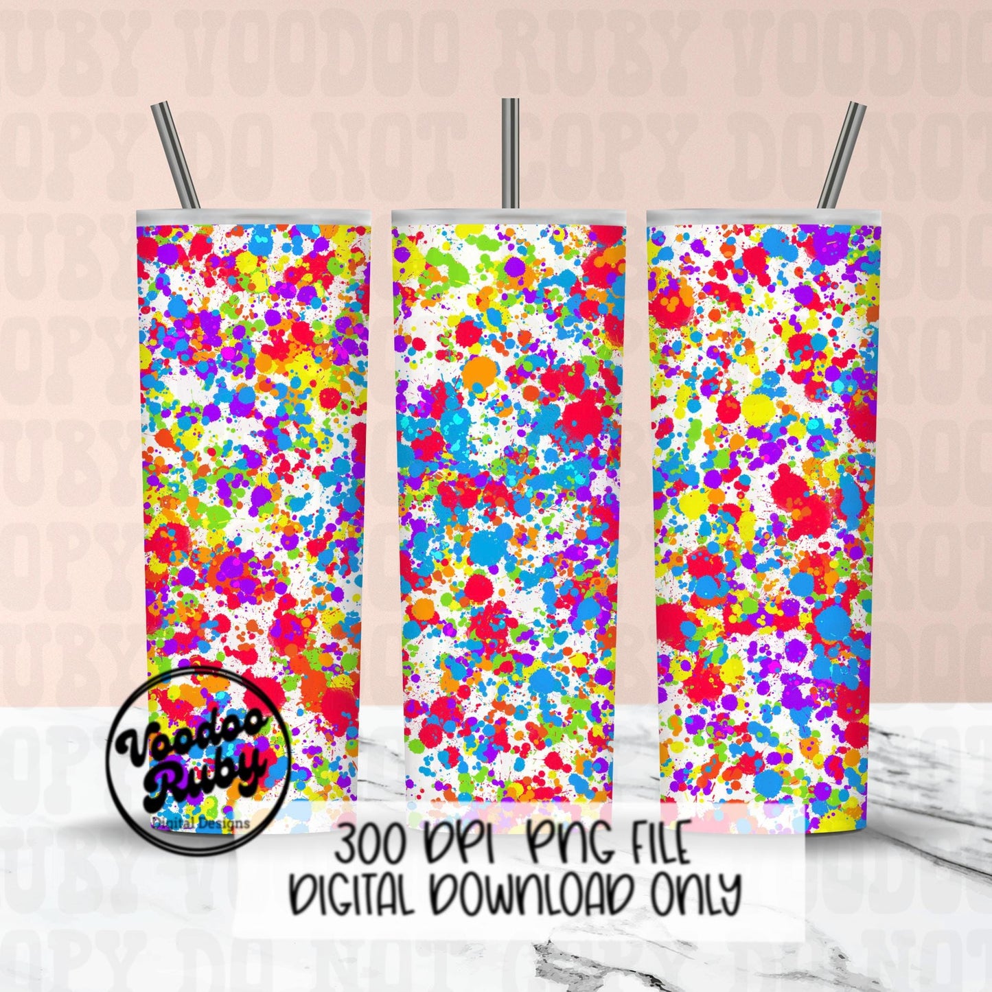 Neon Paint Splatter Digital Paper PNG Bundle Sublimation Hand Drawn Digital Download Splatter PNG Summer Bright Colors Bleach DTF Printable