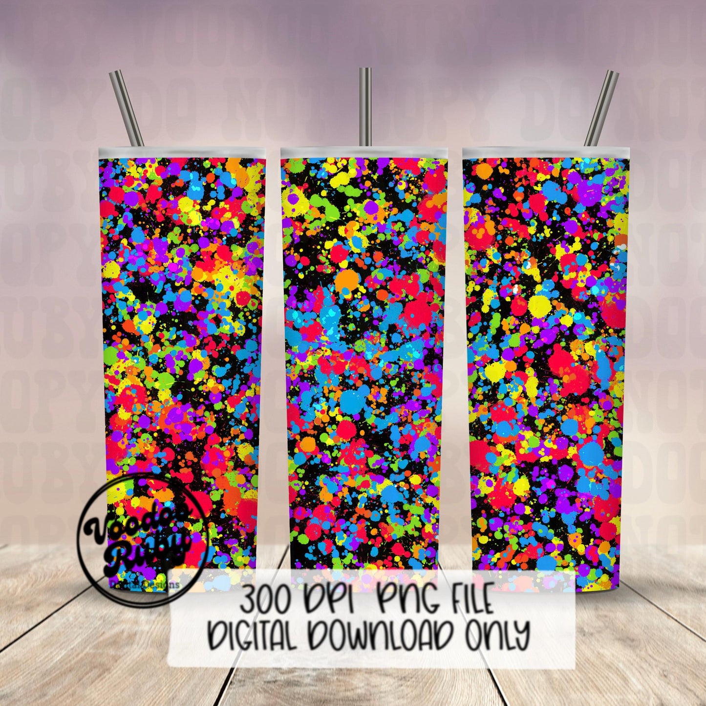 Neon Paint Splatter Digital Paper PNG Bundle Sublimation Hand Drawn Digital Download Splatter PNG Summer Bright Colors Bleach DTF Printable