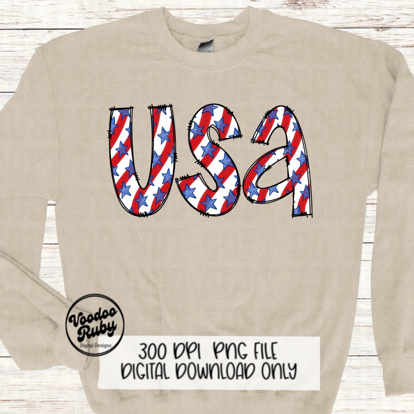 4th of July Doodle Letters Alphabet Bundle PNG Doodle Alphabet Digital Design Hand Drawn Alphabet Alpha Pack Digital Download America PNG