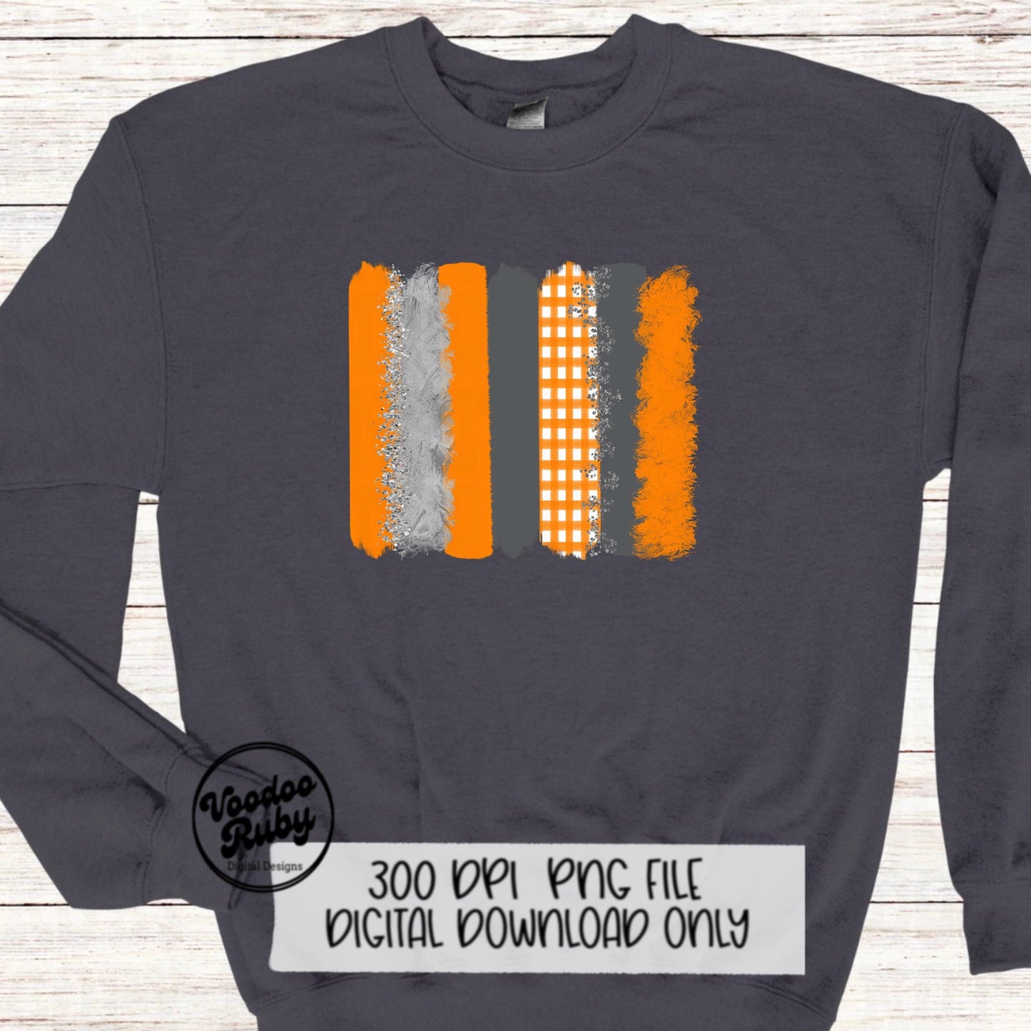Orange and White Sublimation PNG | Hand Drawn Digital Download | Orange and White PNG | Individual Brush Stokes png | Clip art