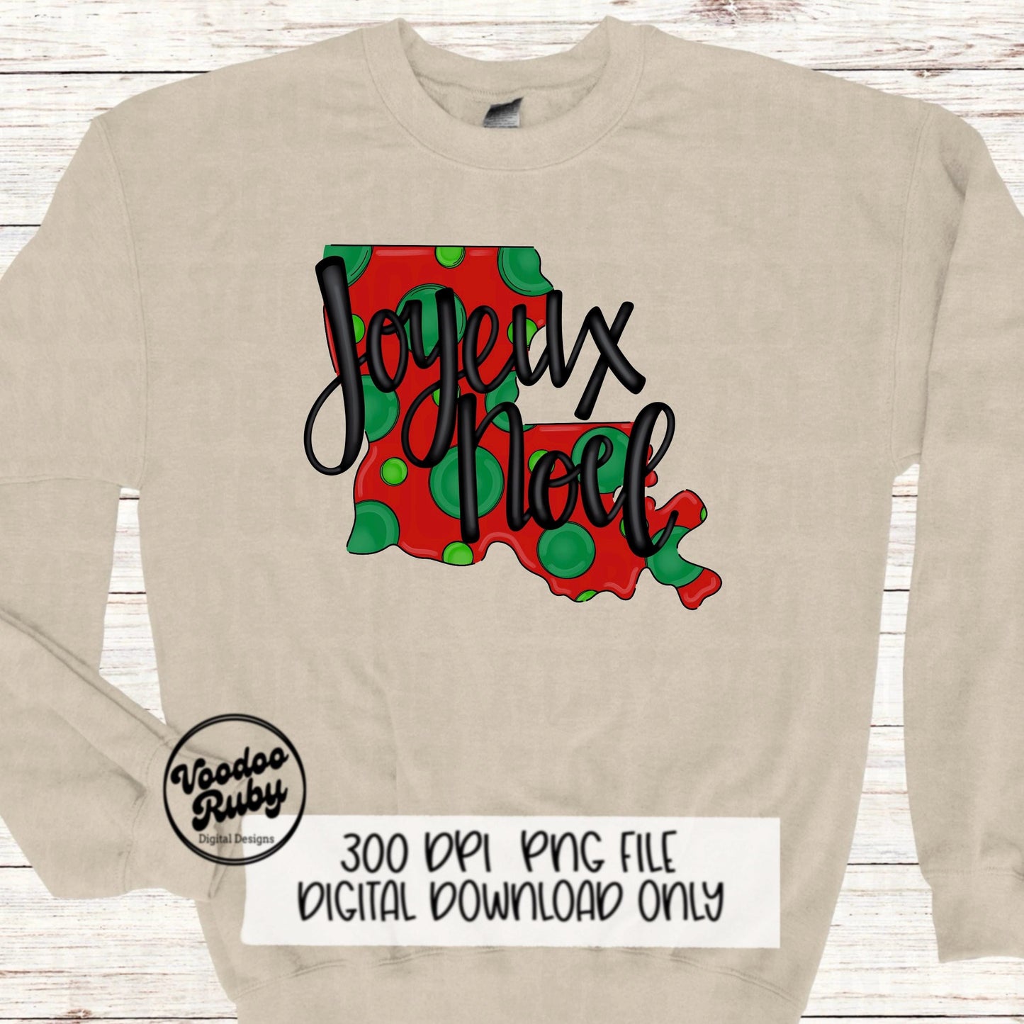 Joyeux Noel PNG Sublimation Louisiana Christmas Hand Drawn Digital Design Download Cajun Christmas Clip Art Merry Christmas PNG French DTF