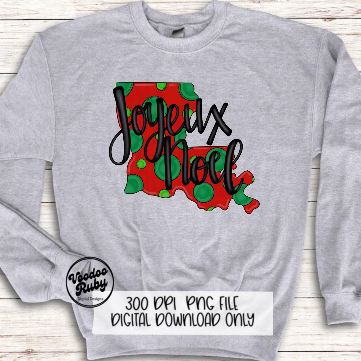 Joyeux Noel PNG Sublimation Louisiana Christmas Hand Drawn Digital Design Download Cajun Christmas Clip Art Merry Christmas PNG French DTF