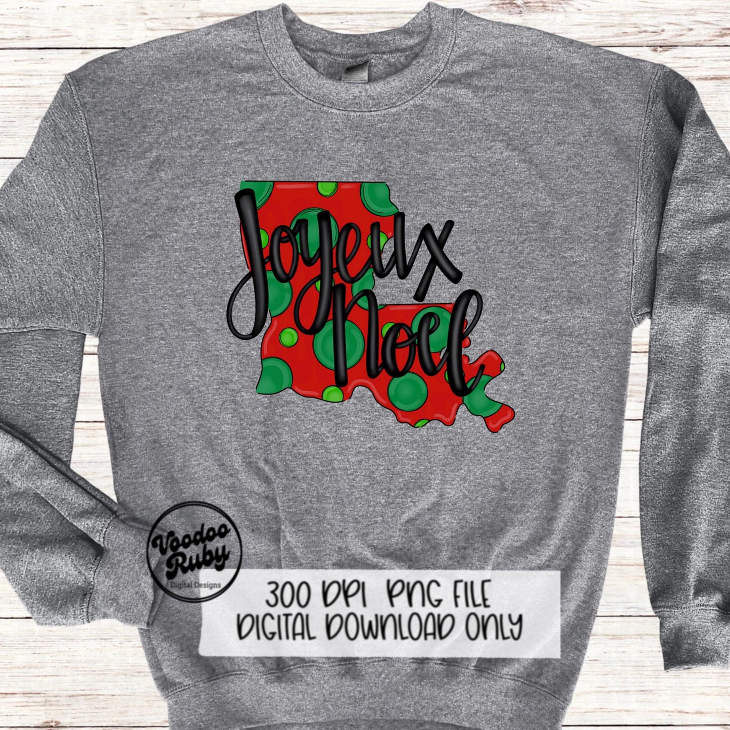 Joyeux Noel PNG Sublimation Louisiana Christmas Hand Drawn Digital Design Download Cajun Christmas Clip Art Merry Christmas PNG French DTF