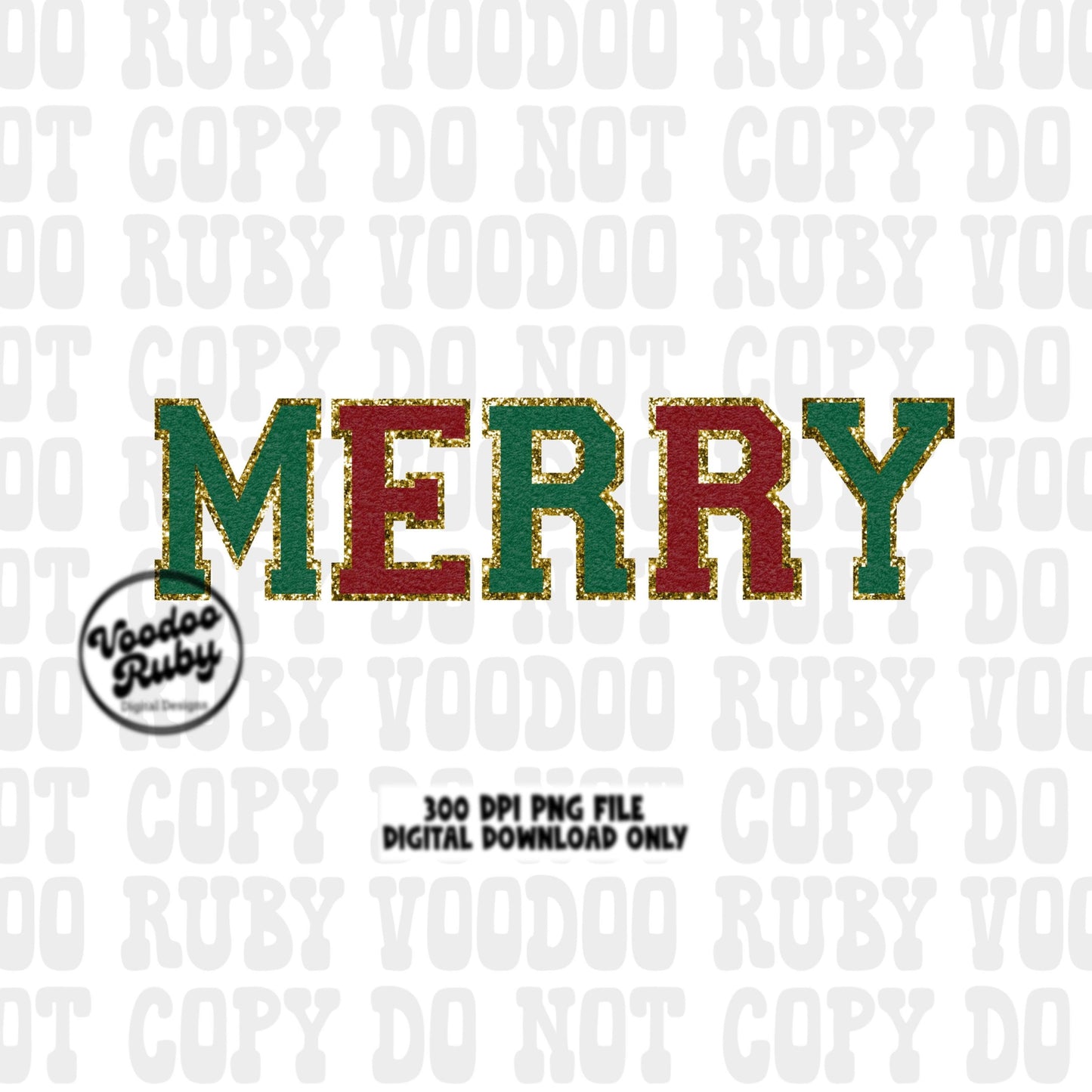 Merry PNG Design Chenille Letter Patches Sublimation Digital Downlod Chenille Letters png DTF Printable Merry Christmas Clip Art