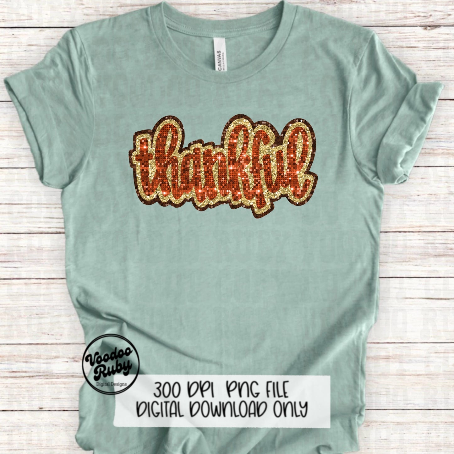 Sequin Thankful PNG Design Sublimation Hand Drawn Digital Download Thanksgiving PNG Happy Thanksgiving dtf printable Faux Sequins Glitter