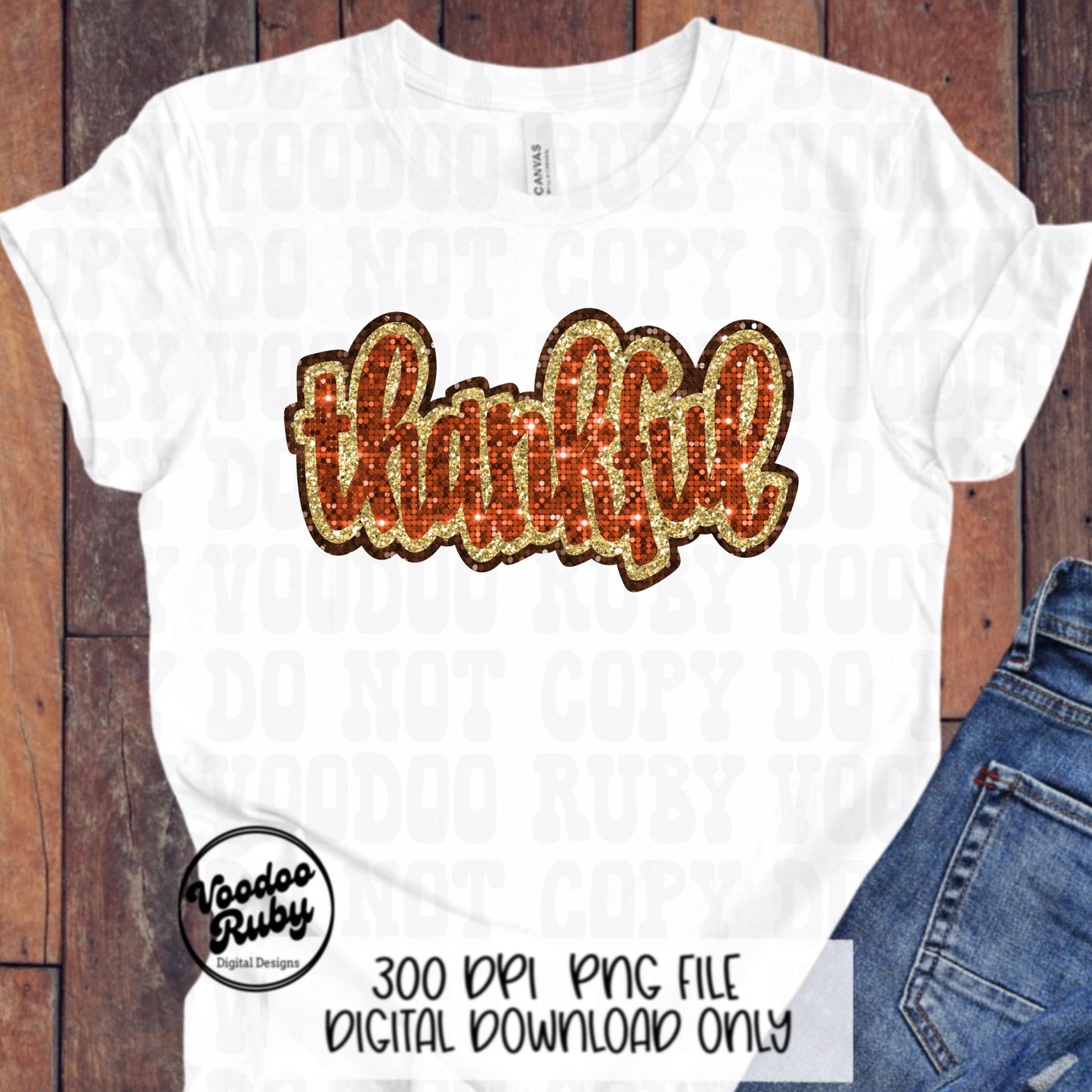 Sequin Thankful PNG Design Sublimation Hand Drawn Digital Download Thanksgiving PNG Happy Thanksgiving dtf printable Faux Sequins Glitter