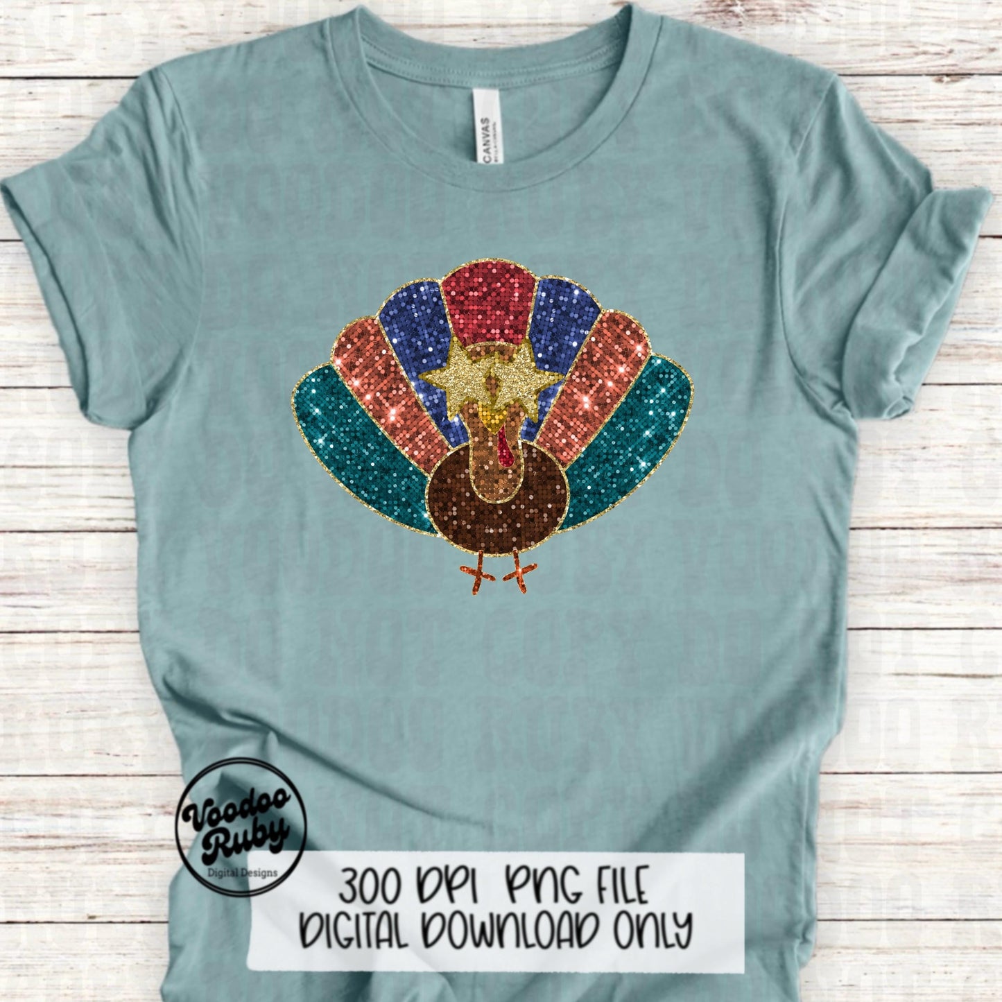 Sequin Turkey PNG Design Thanksgiving PNG Hand Drawn Digital Download Thankful PNG Happy Thanksgiving Turkey dtf printable Faux Sequins