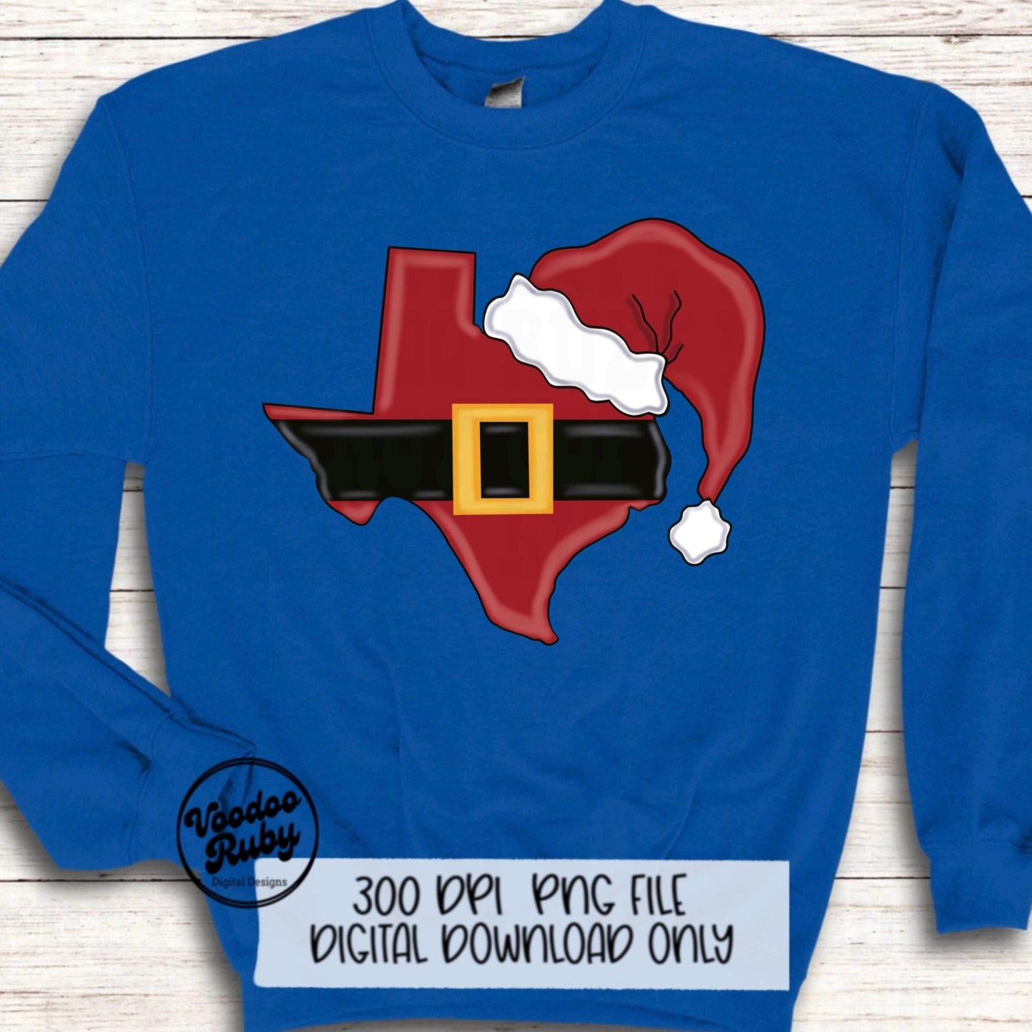 Texas Santa PNG Design Sublimation Hand Drawn Digital Design Download Texas Christmas dtf Printable Santa Clip Art Merry Christmas PNG