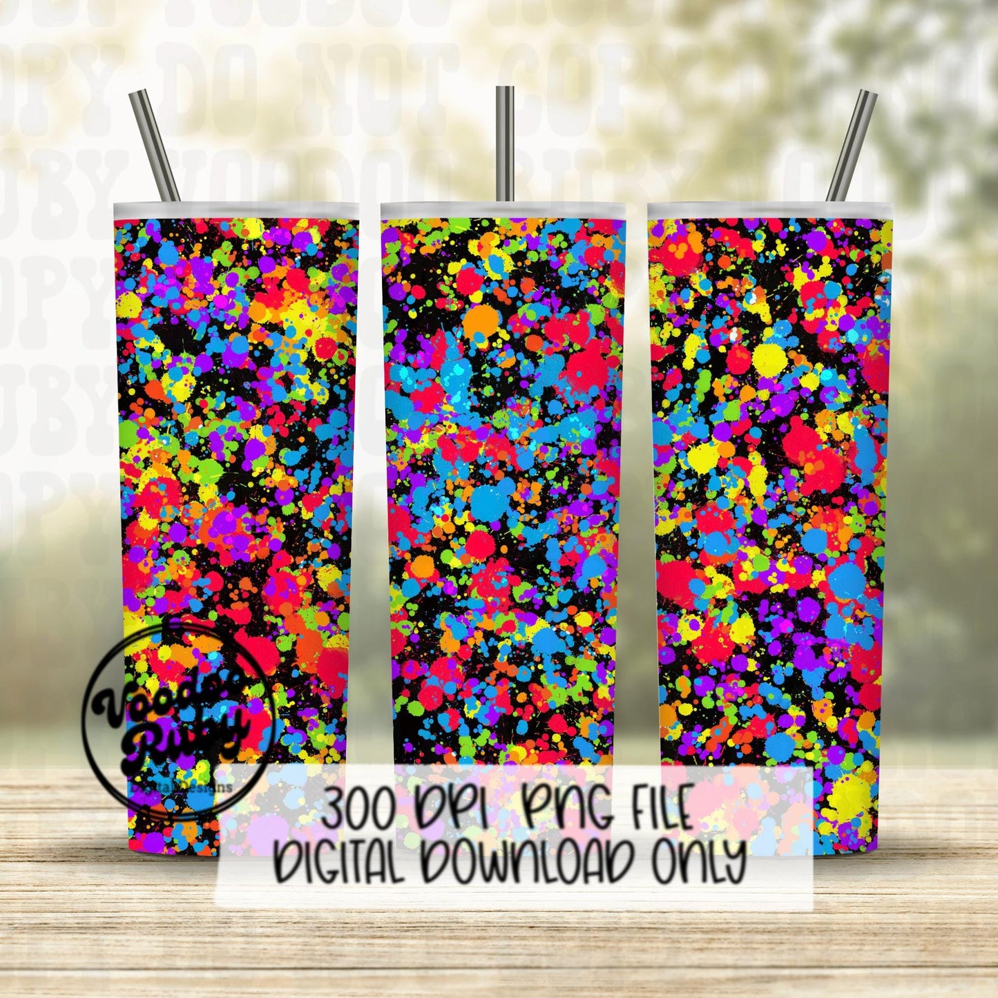 Neon Paint Splatter Digital Paper PNG Bundle Sublimation Hand Drawn Digital Download Splatter PNG Summer Bright Colors Bleach DTF Printable