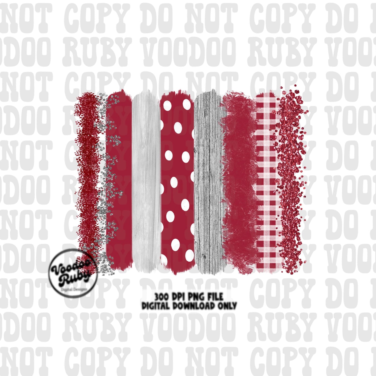 Red & White Brush Stroke Background: Football Design (PNG Digital Download)