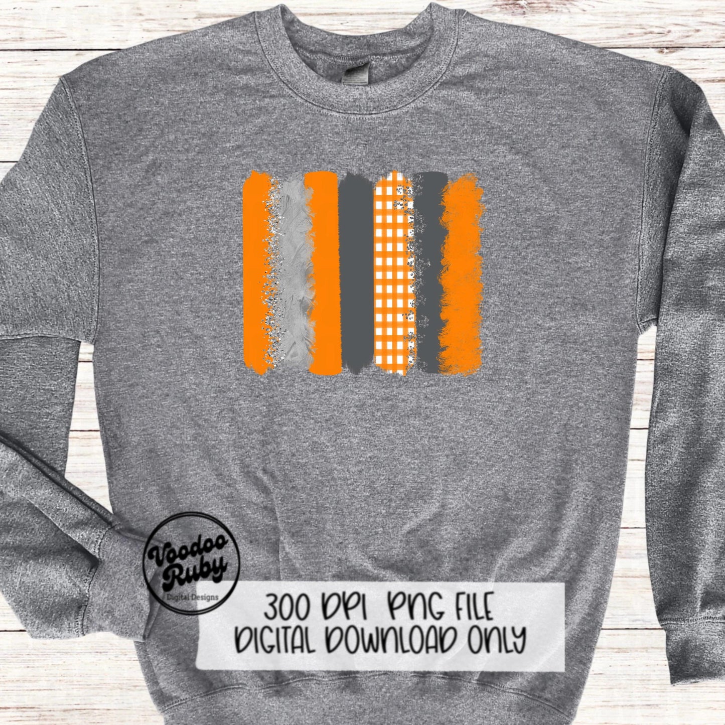 Orange and White Sublimation PNG | Hand Drawn Digital Download | Orange and White PNG | Individual Brush Stokes png | Clip art