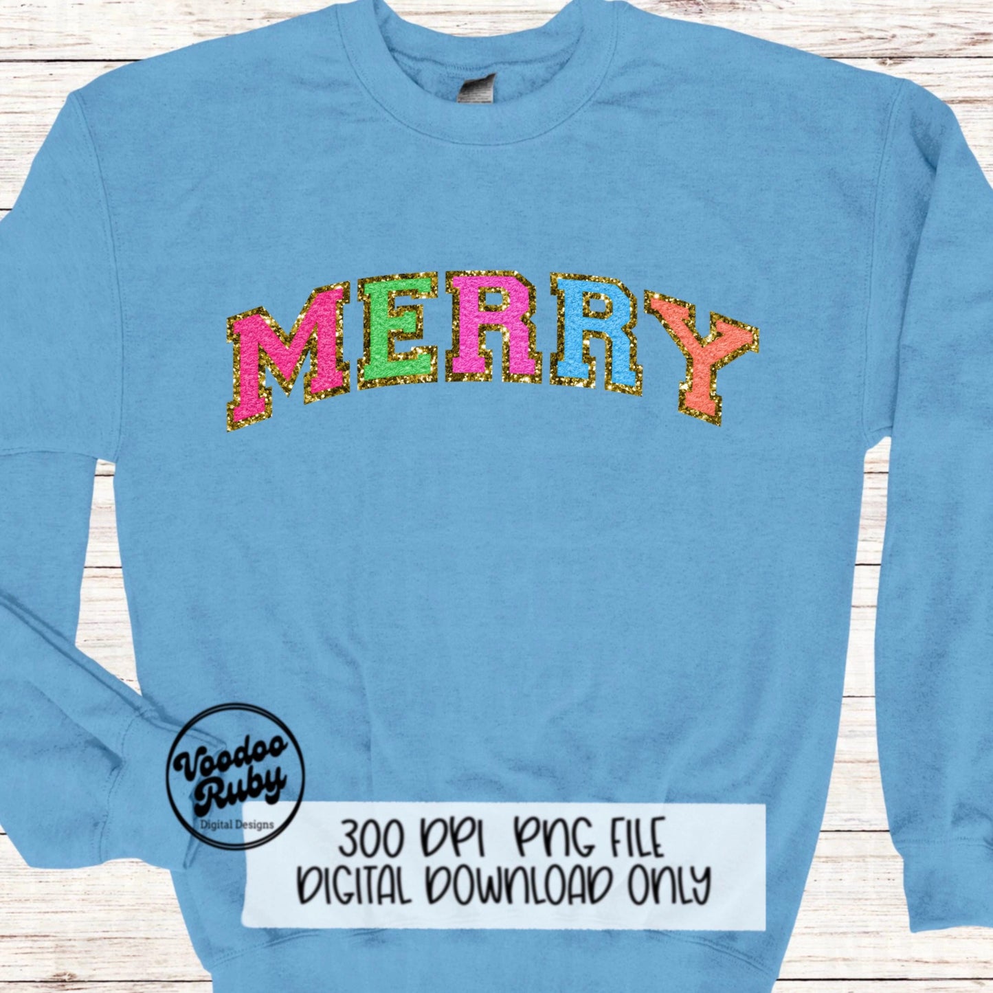 Chenille Merry PNG Design Bright Merry Christmas PNG Faux Chenille Patch Faux Embroidery PNG Merry dtf Pink Christmas