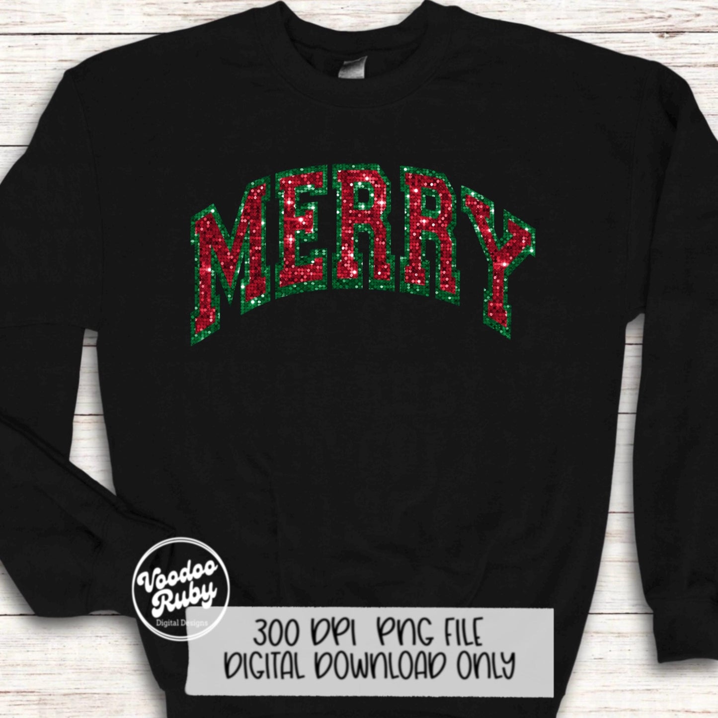 Sequin Merry PNG Design Sublimation Digital Download Merry Christmas PNG Faux Sequin Patch Faux Embroidery png Merry DTF Christmas