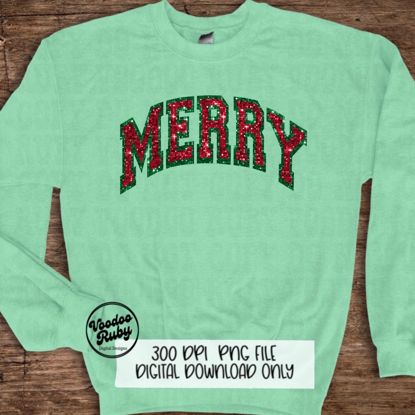 Sequin Merry PNG Design Sublimation Digital Download Merry Christmas PNG Faux Sequin Patch Faux Embroidery png Merry DTF Christmas