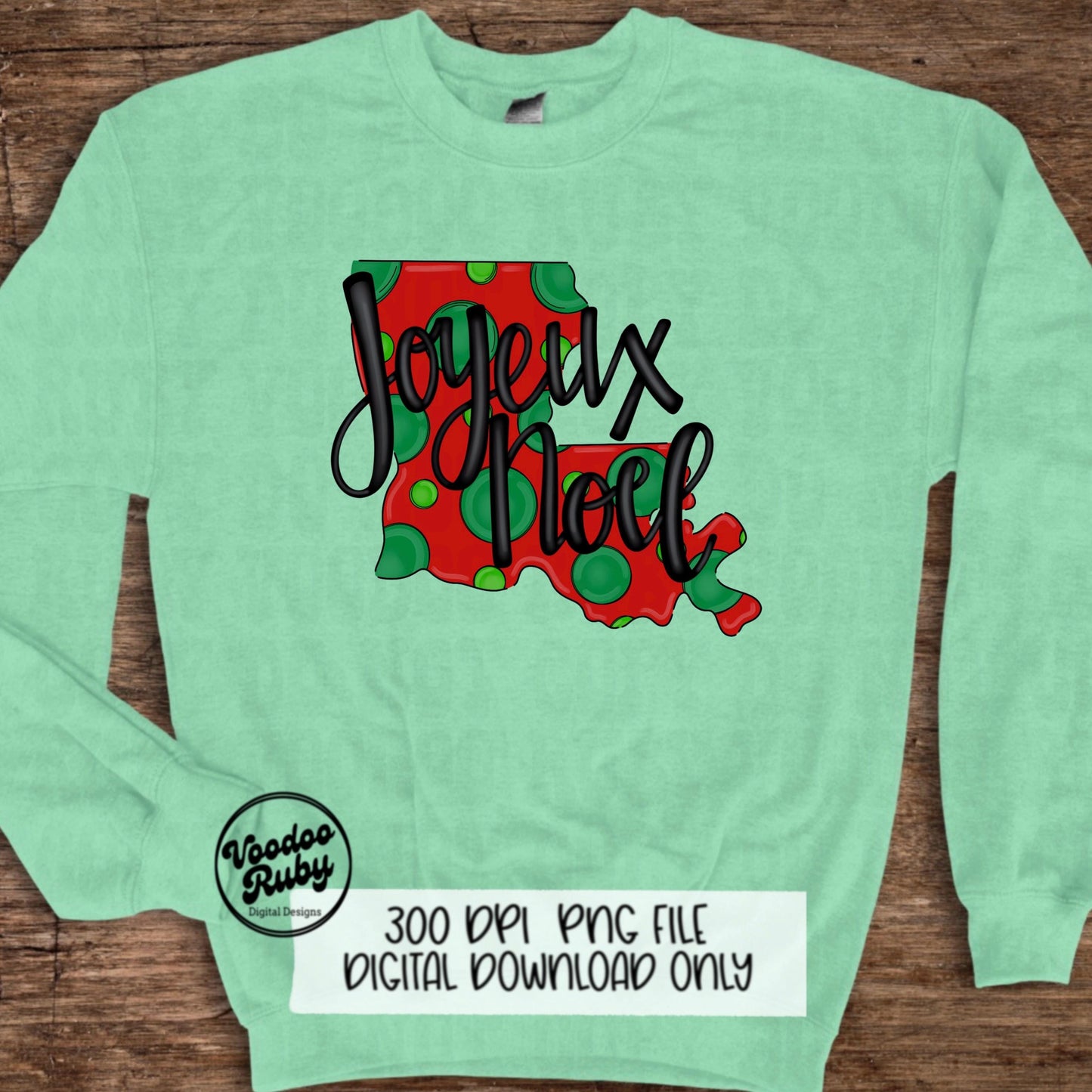 Joyeux Noel PNG Sublimation Louisiana Christmas Hand Drawn Digital Design Download Cajun Christmas Clip Art Merry Christmas PNG French DTF