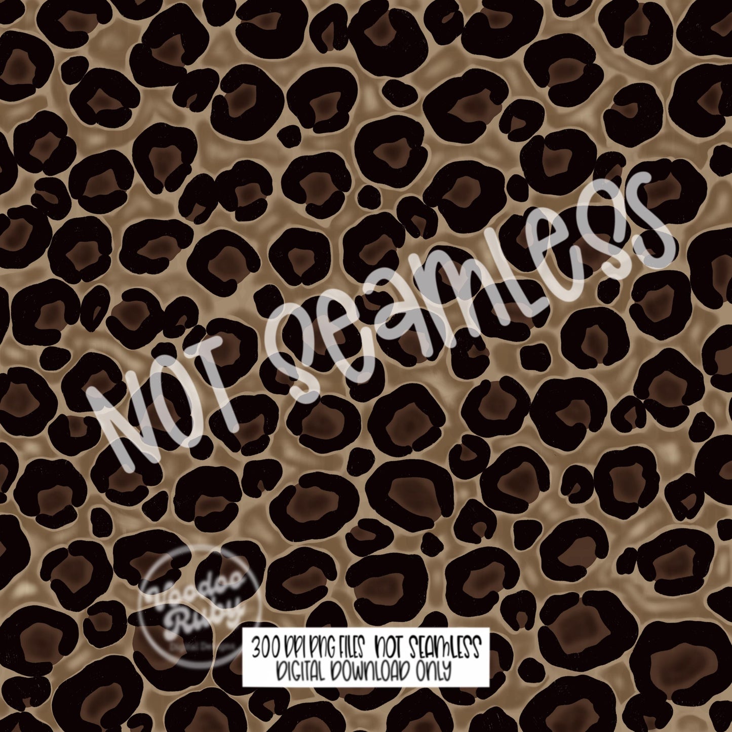 Hand Drawn Leopard Print PNG: Digital Paper, Tumbler Wrap (Digital Download)