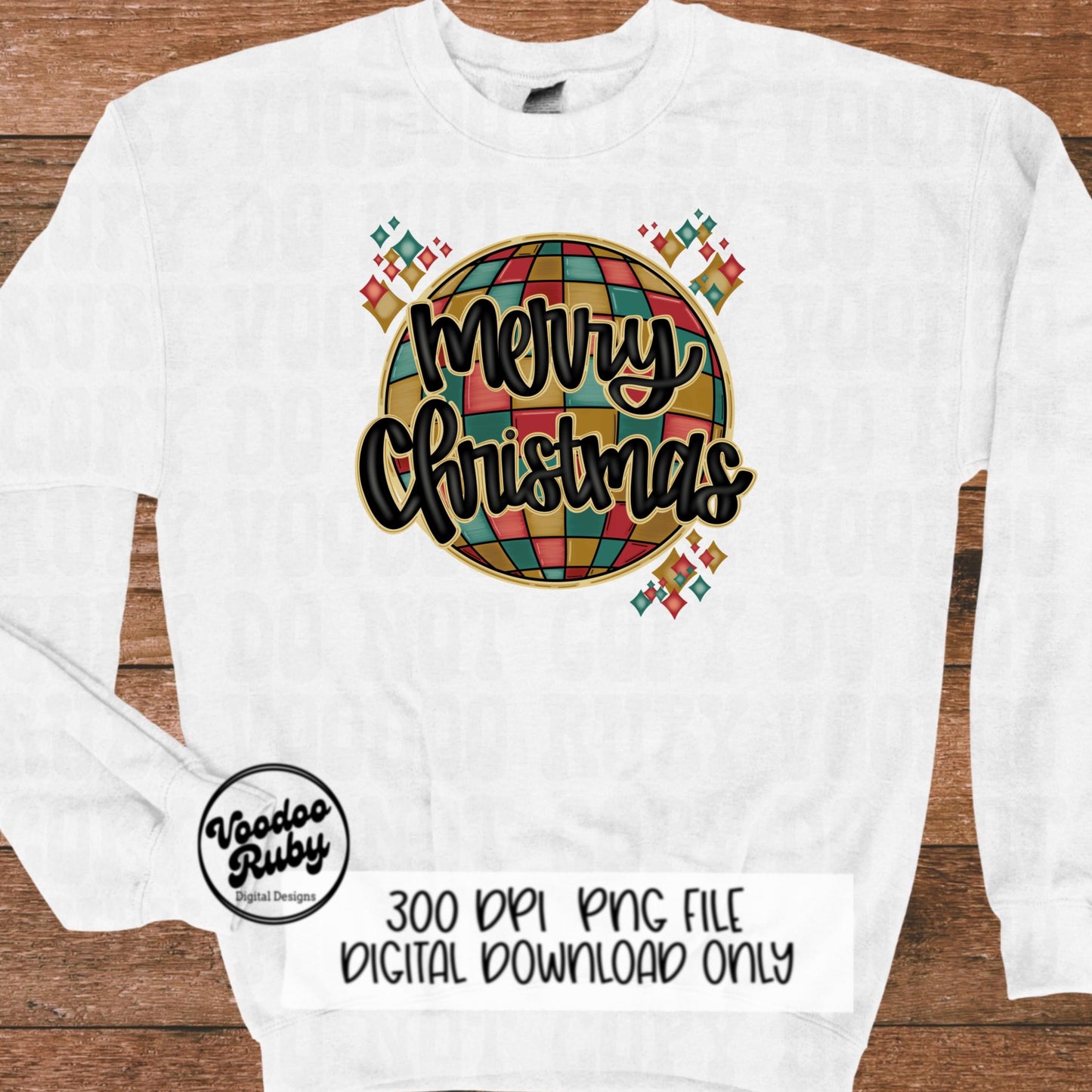 Merry Christmas PNG Disco Ball Retro Merry Christmas DTF Christmas Sublimation Digital Download Vintage Merry Christmas