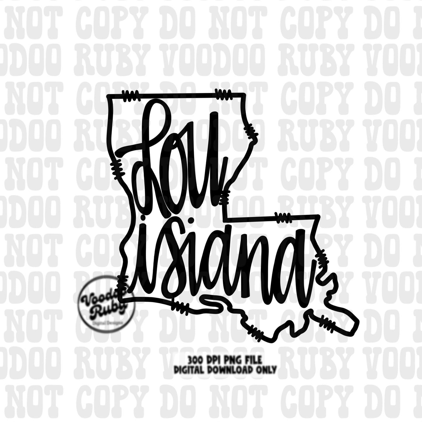 Louisiana PNG Transparent Inside Sublimation Hand Drawn Doodle Designs Louisiana Digital Download Sublimation Blanks Cajun DTF Printable