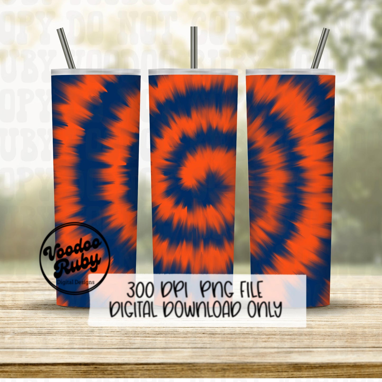 Blue Orange Tie Dye PNG Background Design Sublimation Football png Hand Drawn Digital Download tumbler wrap png DTF Printable Clip Art