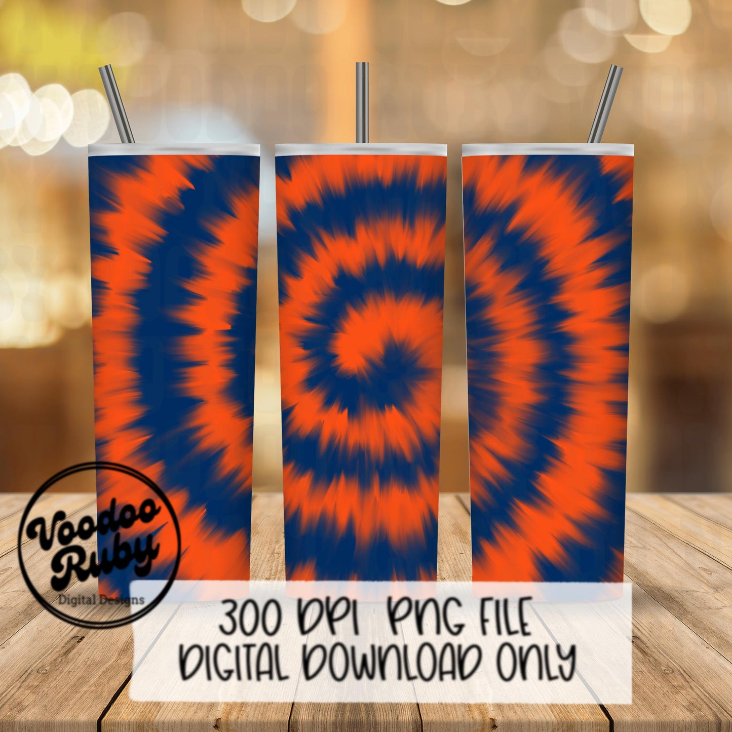 Blue Orange Tie Dye PNG Background Design Sublimation Football png Hand Drawn Digital Download tumbler wrap png DTF Printable Clip Art