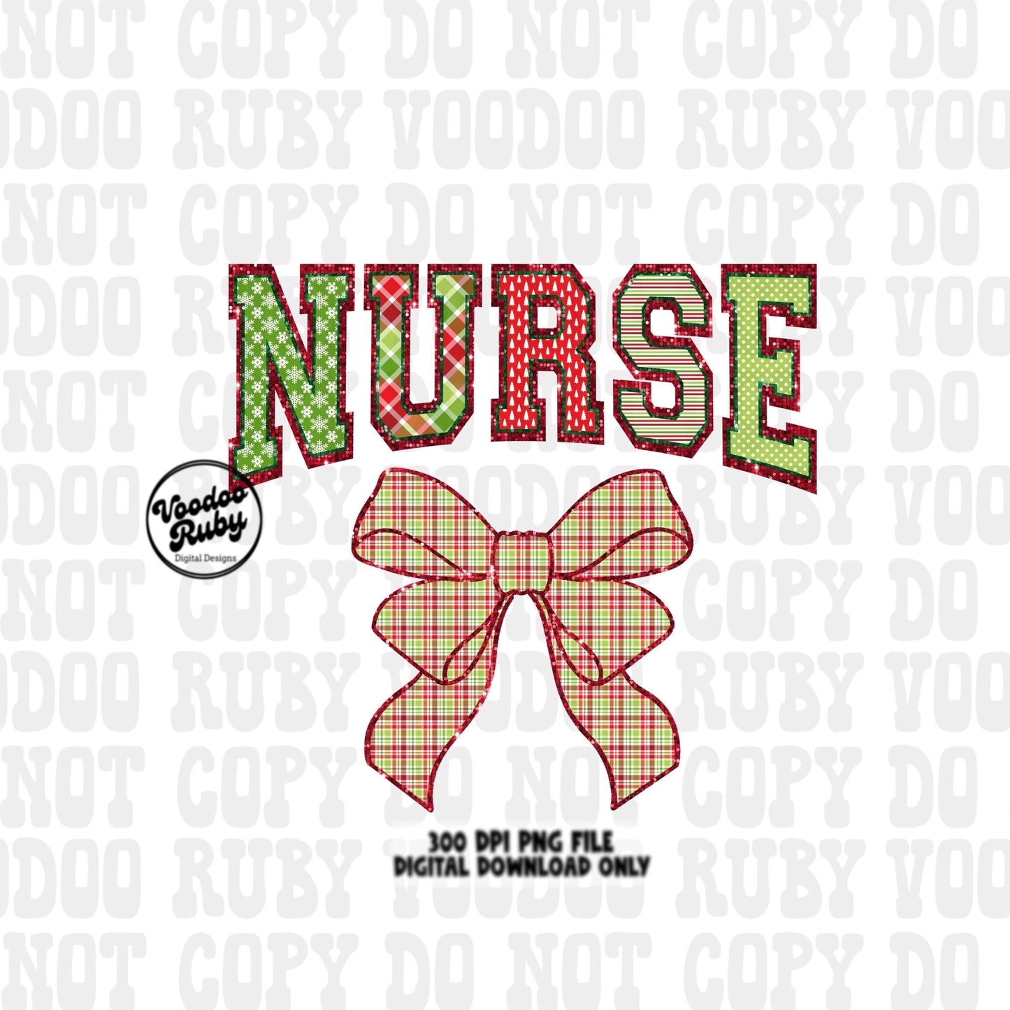 Glitter Christmas Nurse PNG Design Sublimation Hand Drawn Digital Download RN PNG Nurse Printable Nurse Clip Art Sparkle png Merry Nurse Dtf