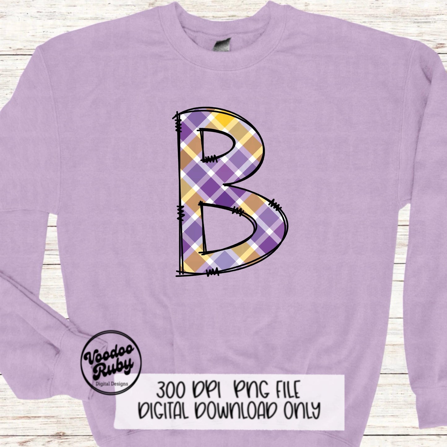 Purple and Gold Sublimation Alphabet | Alphabet Bundle png | Doodle Letters | Hand Drawn | Alpha Pack Digital Download | Football PNG