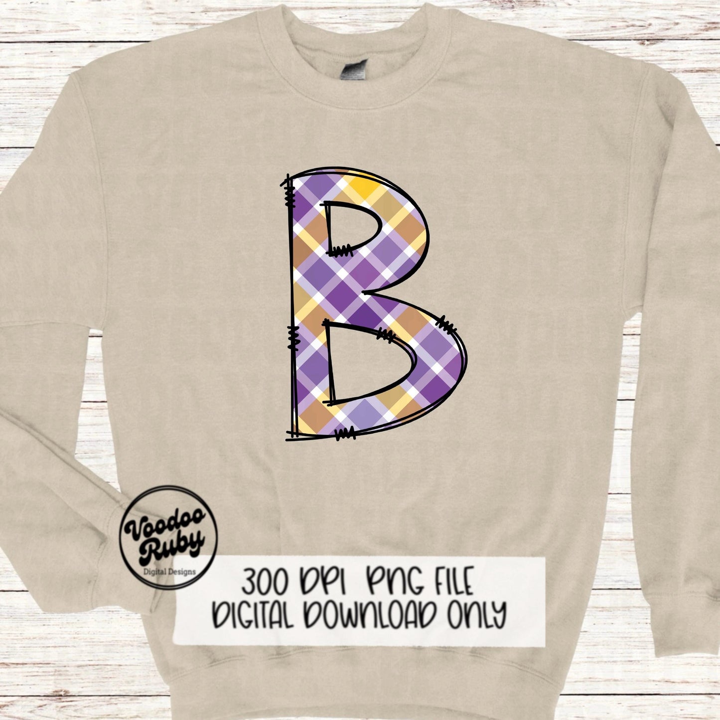 Purple and Gold Sublimation Alphabet | Alphabet Bundle png | Doodle Letters | Hand Drawn | Alpha Pack Digital Download | Football PNG