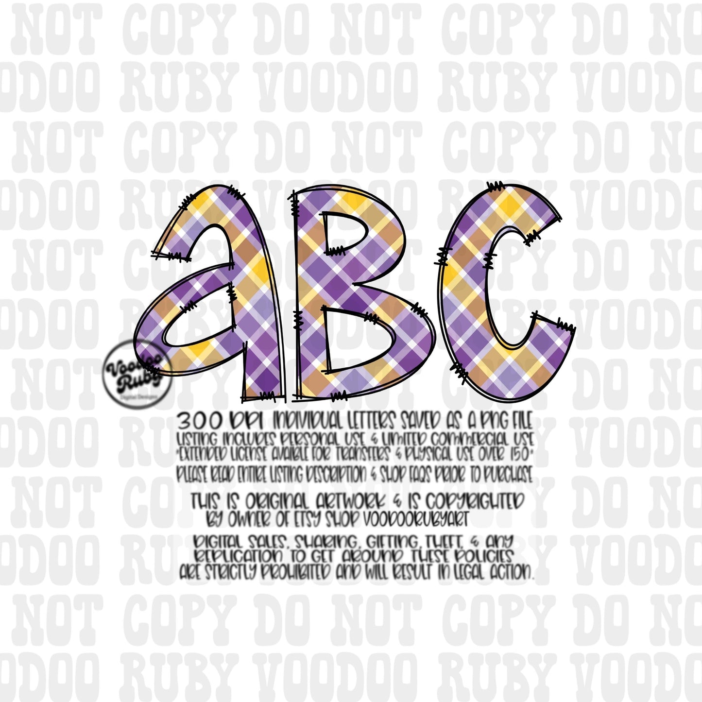 Purple and Gold Sublimation Alphabet | Alphabet Bundle png | Doodle Letters | Hand Drawn | Alpha Pack Digital Download | Football PNG