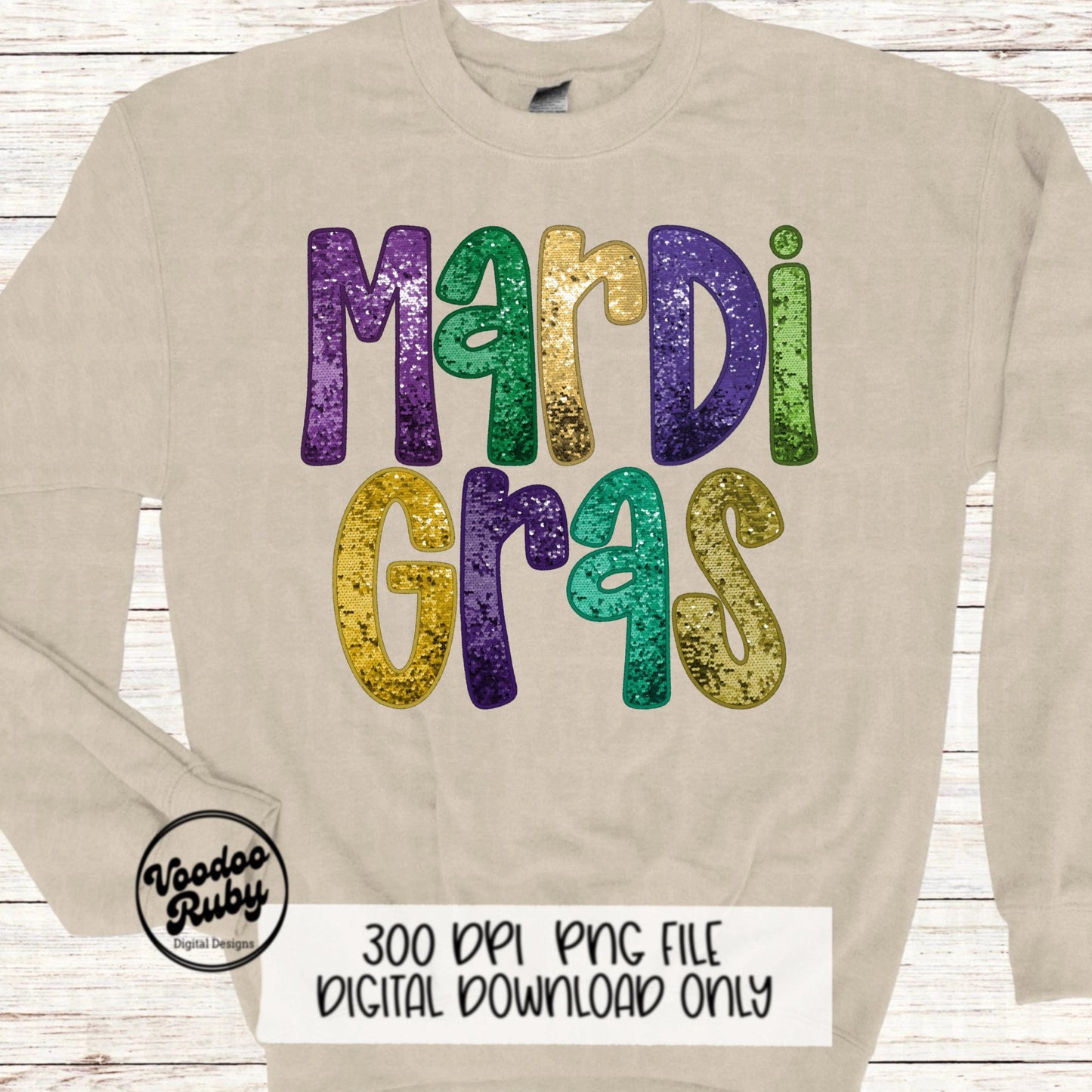Mardi Gras Design Faux Embroidery PNG Mardi Gras DTF Louisiana Faux Sequin png Sublimation Digital Download Mardi Gras Glitter Clip Art