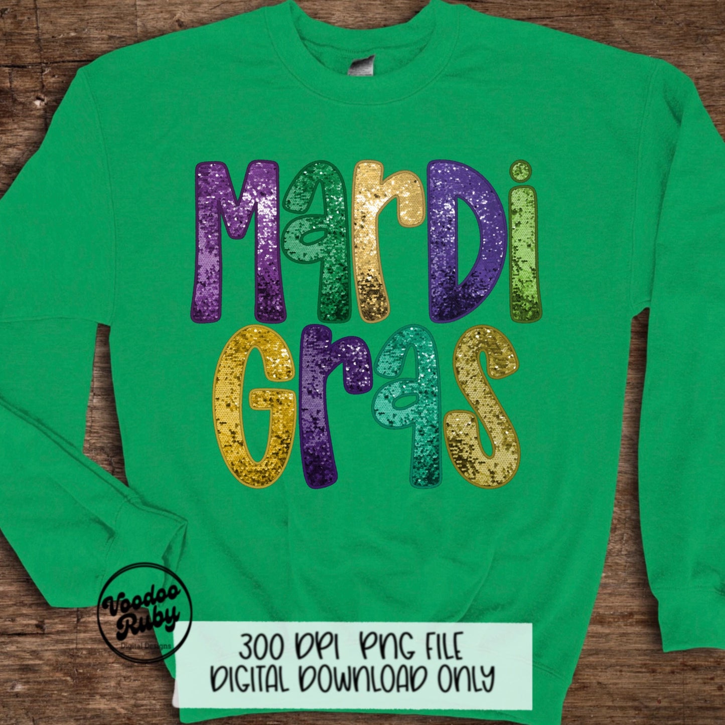 Mardi Gras Design Faux Embroidery PNG Mardi Gras DTF Louisiana Faux Sequin png Sublimation Digital Download Mardi Gras Glitter Clip Art