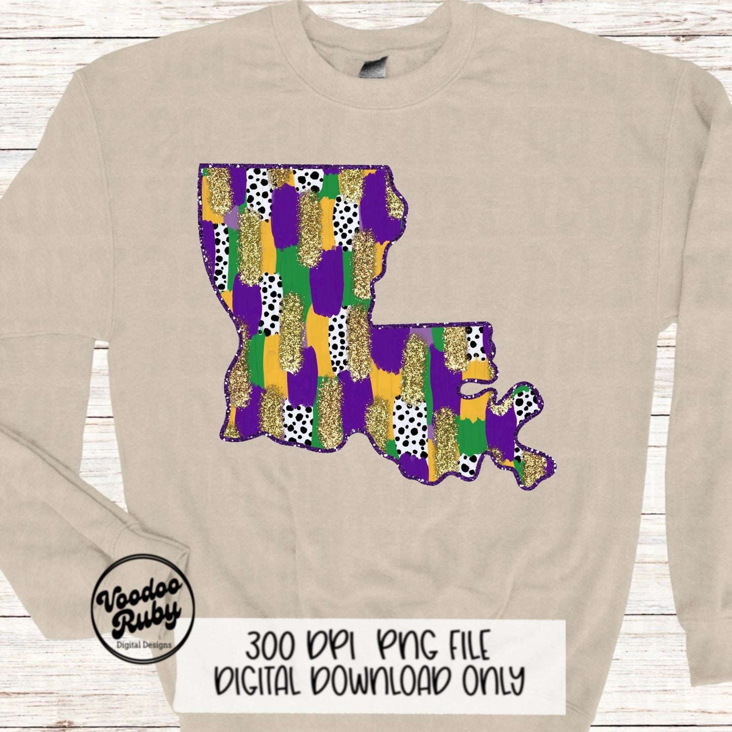 Louisiana Mardi Gras Design PNG Cajun Mardi Gras Sublimation PNG Digital Download Faux Sequins Glitter PNG Mardi Gras Clip Art dtf Printable