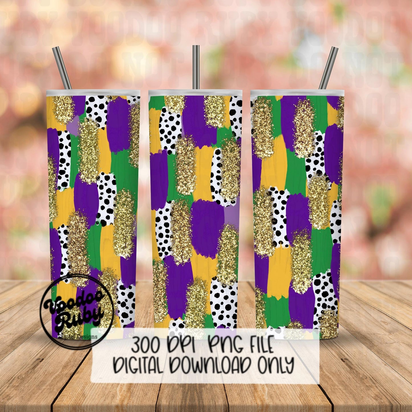Mardi Gras Brushstroke Background PNG Sublimation Digital Paper Hand Drawn Digital Download Gold Glitter Purple Green Brush Strokes Paint