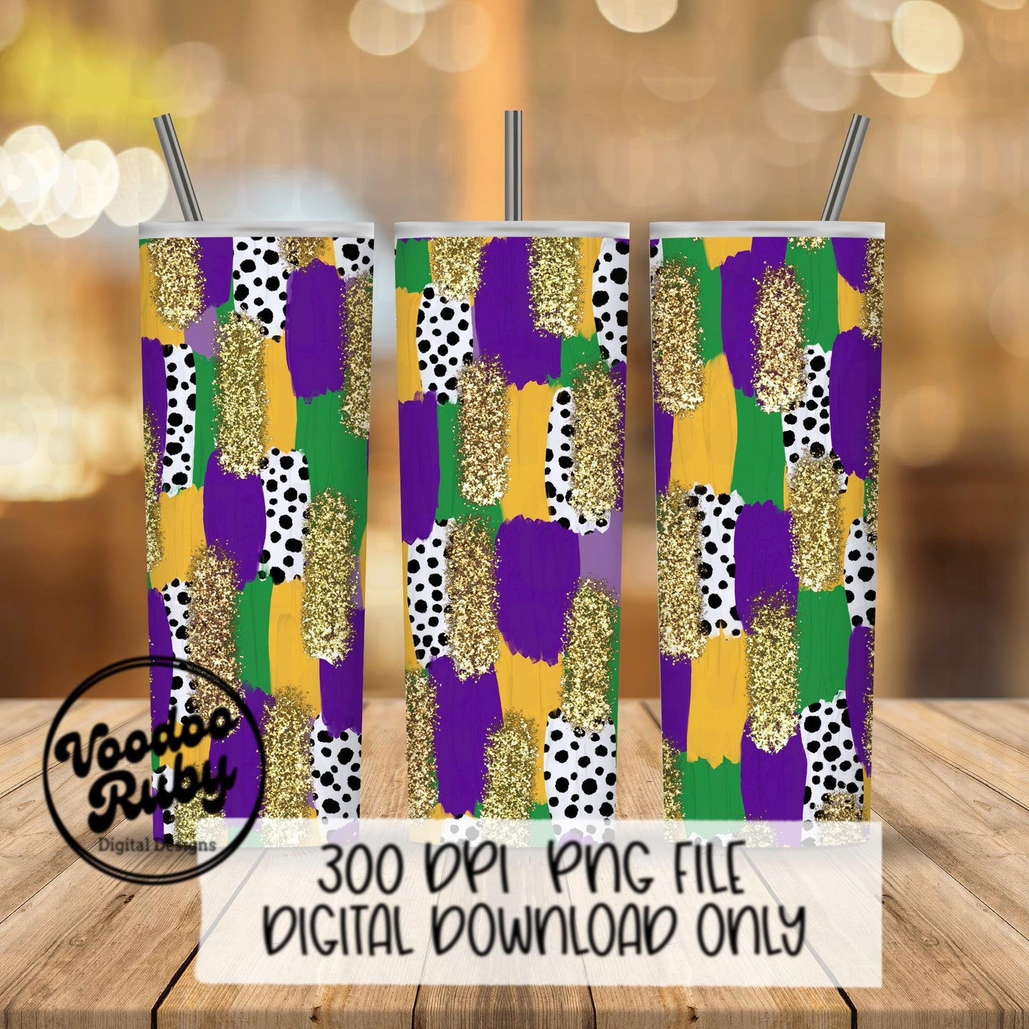 Mardi Gras Brushstroke Background PNG Sublimation Digital Paper Hand Drawn Digital Download Gold Glitter Purple Green Brush Strokes Paint