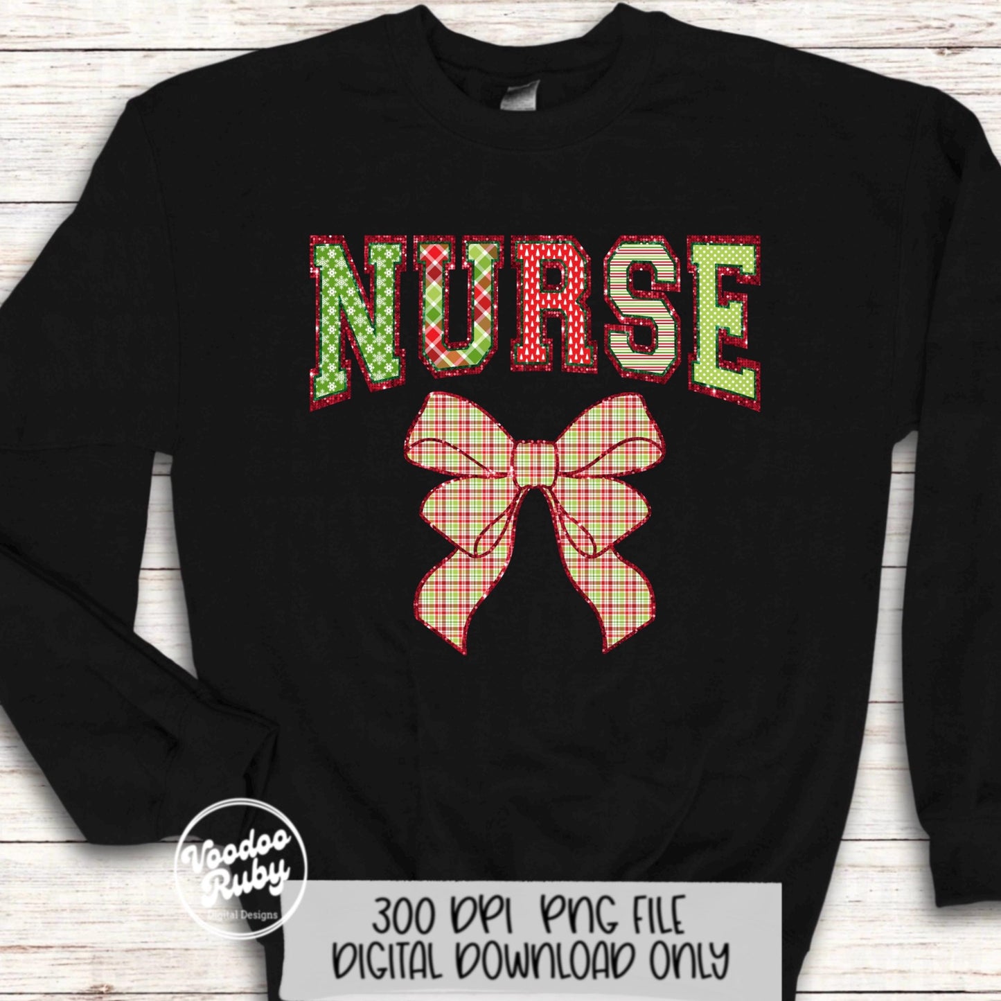 Glitter Christmas Nurse PNG Design Sublimation Hand Drawn Digital Download RN PNG Nurse Printable Nurse Clip Art Sparkle png Merry Nurse Dtf
