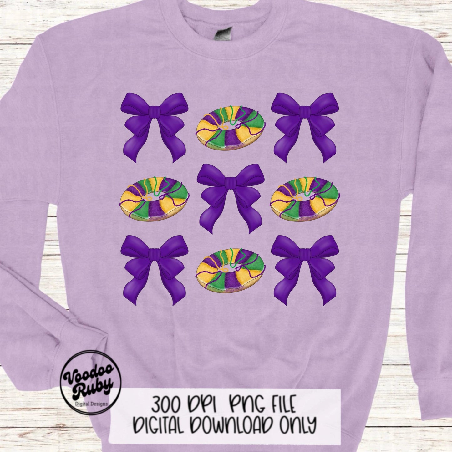 Coquette Mardi Gras Design PNG Sublimation Digital Download King Cake PNG Mardi Gras Sublimation Louisiana png Mardi Gras Bow Dtf Printable