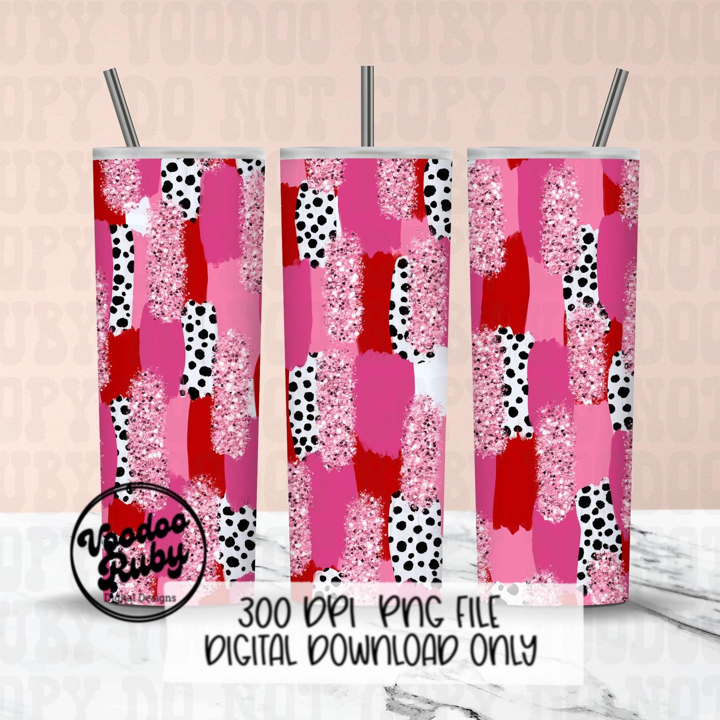 Valentine’s Day Brushstroke Background PNG Sublimation Digital Paper Hand Drawn Digital Download Glitter Red Pink Brush Strokes Messy Paint