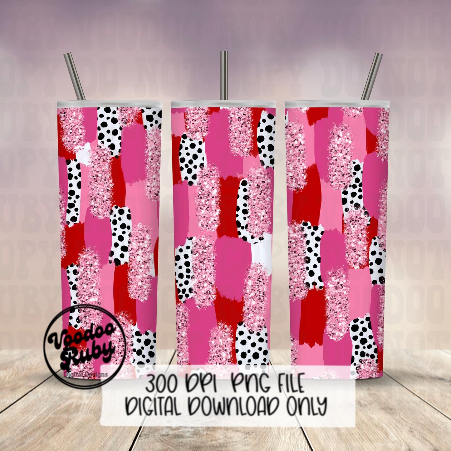 Valentine’s Day Brushstroke Background PNG Sublimation Digital Paper Hand Drawn Digital Download Glitter Red Pink Brush Strokes Messy Paint