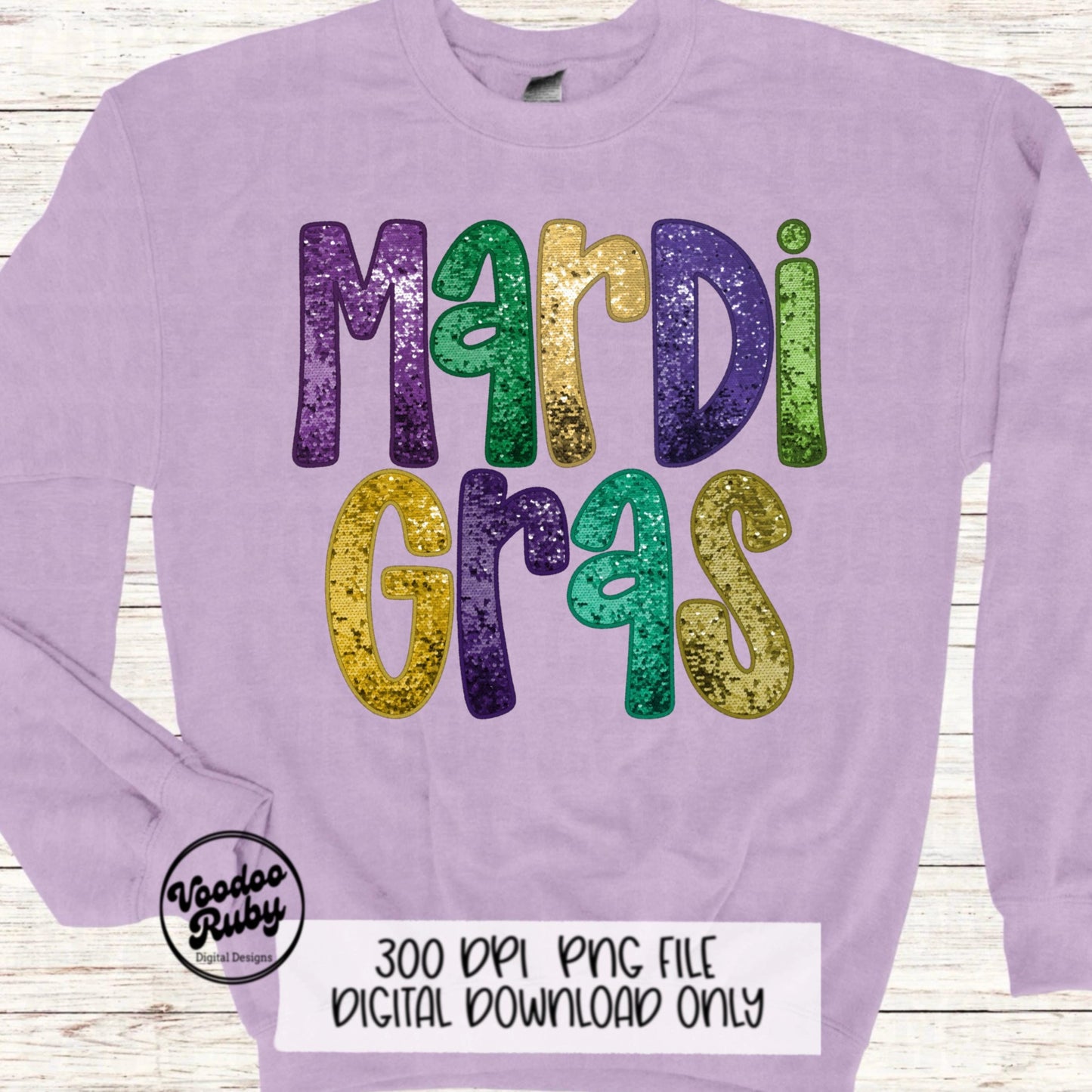 Mardi Gras Design Faux Embroidery PNG Mardi Gras DTF Louisiana Faux Sequin png Sublimation Digital Download Mardi Gras Glitter Clip Art