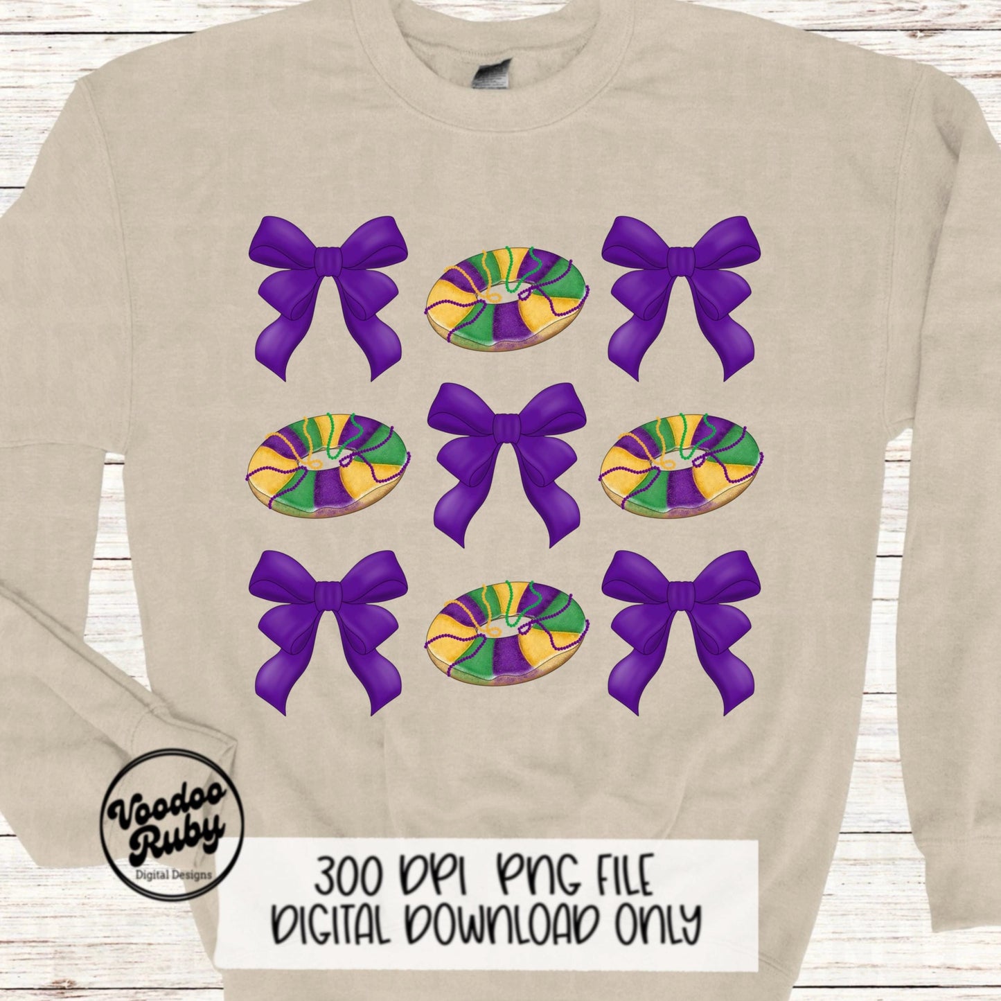 Coquette Mardi Gras Design PNG Sublimation Digital Download King Cake PNG Mardi Gras Sublimation Louisiana png Mardi Gras Bow Dtf Printable